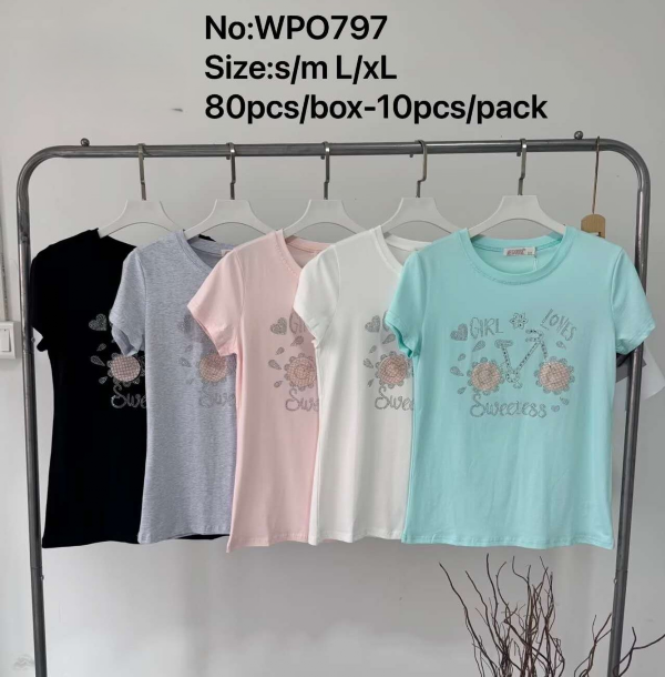 Bluzki damskie Roz S/M-L/XL, Mix Kolor Paczka 10 szt 1